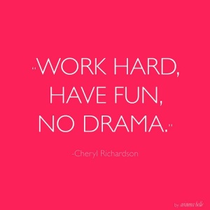Work Hard Have Fun No Drama