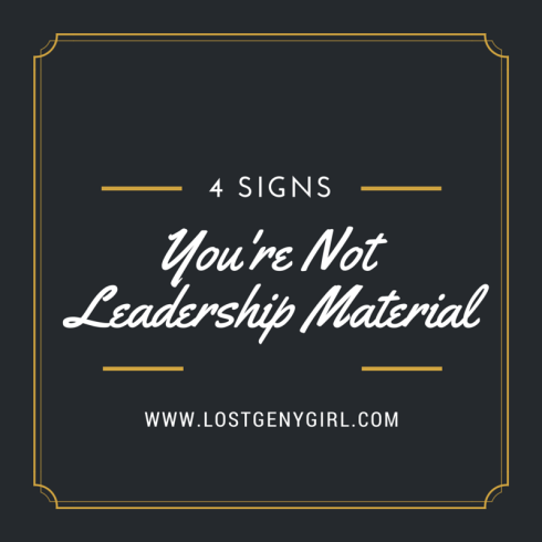 leadership material